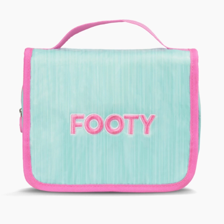 Cartuchera Escolar Footy 2026 Colorland Desplegable Celeste Art.F263014